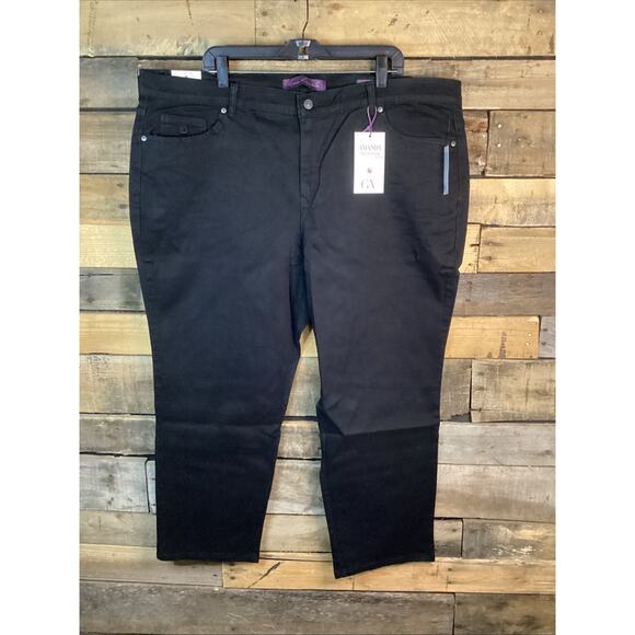 Gloria Vanderbilt Denim - Gloria Vanderbilt Amanda Jeans Size 22w Short (petite) Black